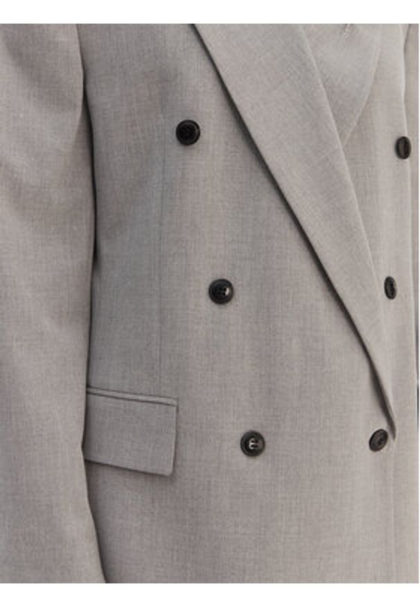 Hugo - HUGO Marynarka Antegi 50554018 Szary Relaxed Fit. Kolor: szary. Materiał: syntetyk