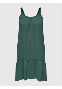 ONLY Carmakoma Sukienka letnia Paello 15261515 Zielony Regular Fit. Kolor: zielony. Materiał: syntetyk. Sezon: lato