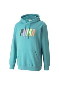 Bluza sportowa męska Puma Swxp Graphic. Typ kołnierza: kaptur. Kolor: niebieski