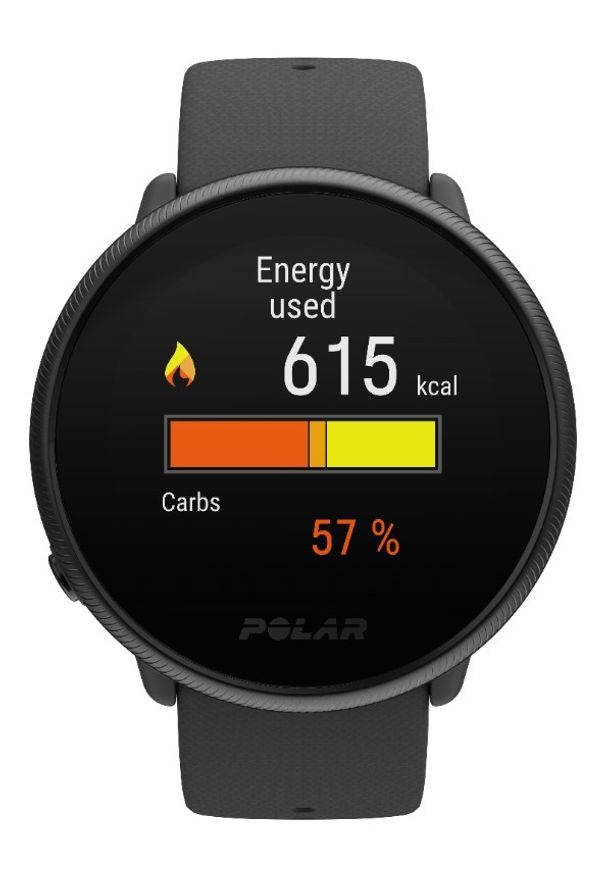 POLAR - Polar Ignite 2 czarny. Rodzaj zegarka: smartwatch. Kolor: czarny. Materiał: polar. Styl: elegancki, sportowy, casual