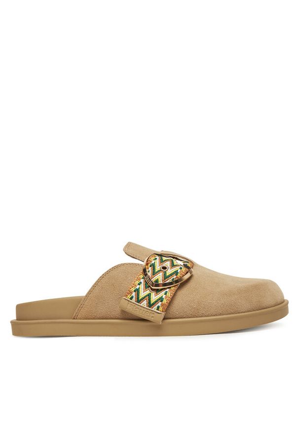 Klapki Blauer. Kolor: beżowy