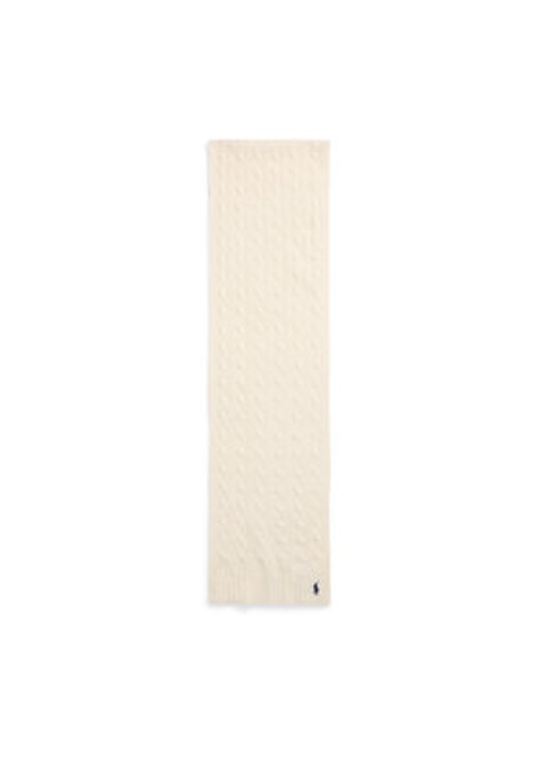 Polo Ralph Lauren Szalik 455956296002 Écru. Kolor: kremowy. Materiał: wełna