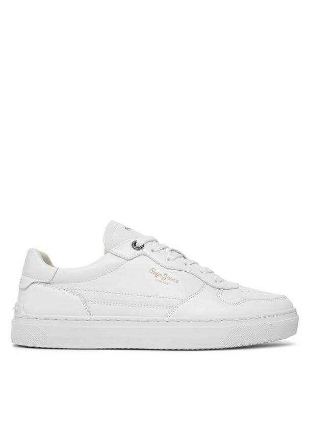 Pepe Jeans Sneakersy Camden Class M PMS00009 Biały. Kolor: biały. Materiał: skóra