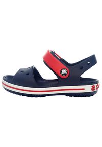 Buty do chodzenia niemowlęce Crocs Crocband Sandal Kids. Okazja: na co dzień. Kolor: czerwony, niebieski, wielokolorowy. Sport: turystyka piesza