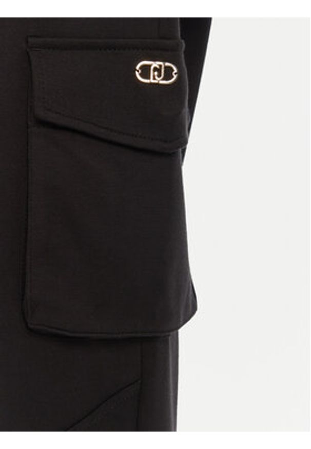 Liu Jo Sport Spodnie dresowe TA5043 JS182 Czarny Regular Fit. Kolor: czarny. Materiał: wiskoza