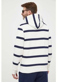 Polo Ralph Lauren bluza męska kolor biały z kapturem wzorzysta. Typ kołnierza: kaptur, polo. Kolor: biały. Materiał: dzianina. Wzór: nadruk #5