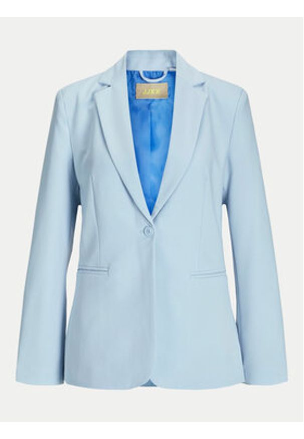 JJXX Marynarka Ellis 12259275 Błękitny Regular Fit. Kolor: niebieski. Materiał: syntetyk