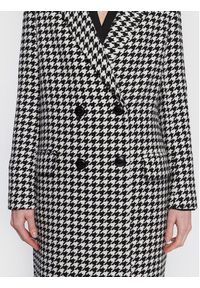 TwinSet - TWINSET Płaszcz wełniany 222TT2461 Czarny Regular Fit. Kolor: czarny. Materiał: wełna #4