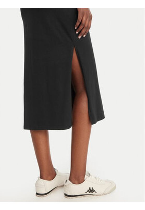 Kappa Sukienka codzienna Iclisia 332D7PW Czarny Slim Fit. Okazja: na co dzień. Kolor: czarny. Materiał: bawełna. Typ sukienki: proste. Styl: casual