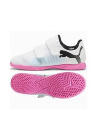Buty piłkarskie dla dzieci Puma Future 7 Play It Jr. Zapięcie: rzepy. Kolor: różowy, wielokolorowy, czarny. Materiał: syntetyk, materiał. Szerokość cholewki: normalna. Sport: piłka nożna #1