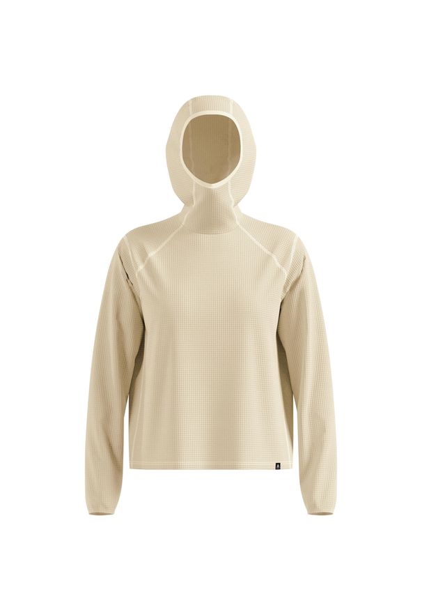 Bluza z kapturem Odlo Mid layer hoody CUBIC. Typ kołnierza: kaptur. Kolor: beżowy