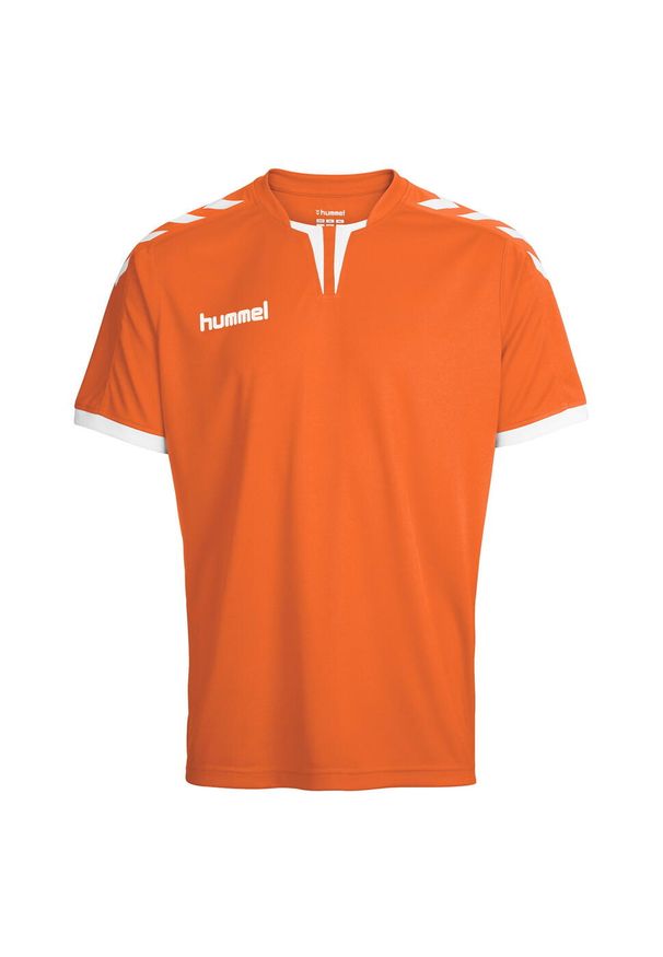 Koszulka piłkarska z krótkim rękawem męska Hummel Core SS Poly Jersey. Kolor: pomarańczowy. Materiał: jersey. Długość rękawa: krótki rękaw. Długość: krótkie. Sport: piłka nożna