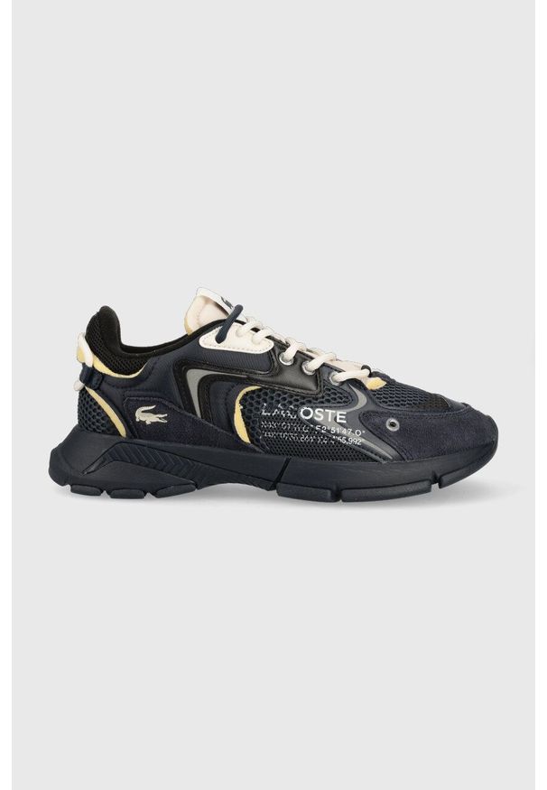 Lacoste sneakersy L003 Neo kolor granatowy 45SMA0001. Nosek buta: okrągły. Zapięcie: sznurówki. Kolor: niebieski. Materiał: guma