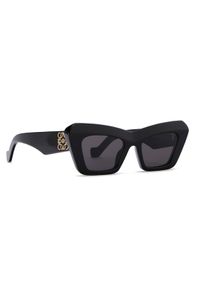 Loewe - LOEWE - Czarne okulary Cateye. Kolor: czarny. Wzór: aplikacja #2