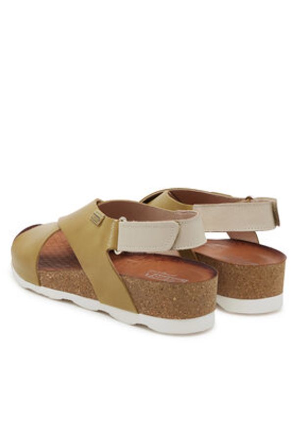 Pikolinos Sandały W9E-0912 Zielony. Kolor: zielony. Materiał: skóra