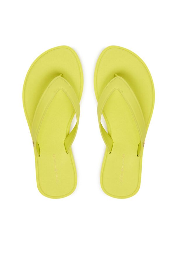 TOMMY HILFIGER - Tommy Hilfiger Japonki Th Scandi Premium Summer Sandal FW0FW09206 Żółty. Kolor: żółty. Materiał: syntetyk