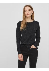 Vero Moda Sweter 10201022 Czarny Regular Fit. Kolor: czarny. Materiał: syntetyk