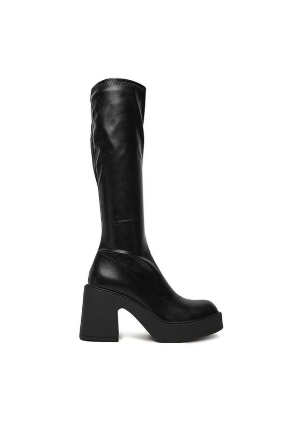 DeeZee Kozaki 9529A Czarny. Kolor: czarny. Materiał: syntetyk, materiał
