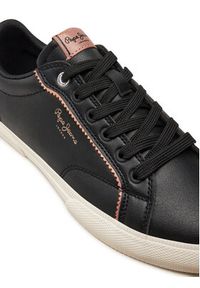 Pepe Jeans Sneakersy Style PLS31564 Czarny. Kolor: czarny. Materiał: skóra #5