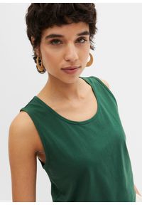 bonprix - Długi top (2 szt.). Kolor: zielony. Materiał: bawełna. Długość: długie #2