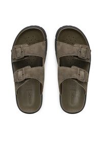 Geox Klapki U Xand 2S U46BGA 00032 C3009 Khaki. Kolor: brązowy. Materiał: skóra, nubuk