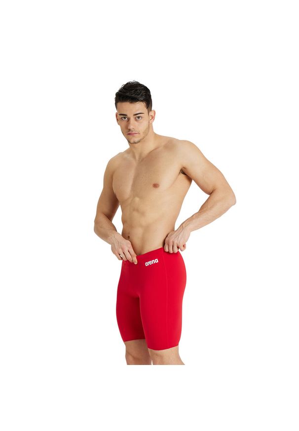 Spodenki Treningowe Arena Team Swim Jammer Solid. Kolor: wielokolorowy, biały, czerwony