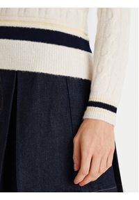 Lacoste Sweter AF4159 Écru Regular Fit. Materiał: wełna #5