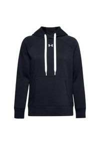 Under Armour - Bluza Z Kapturem Damska Polar Rival HB. Typ kołnierza: kaptur. Kolor: czarny. Materiał: polar