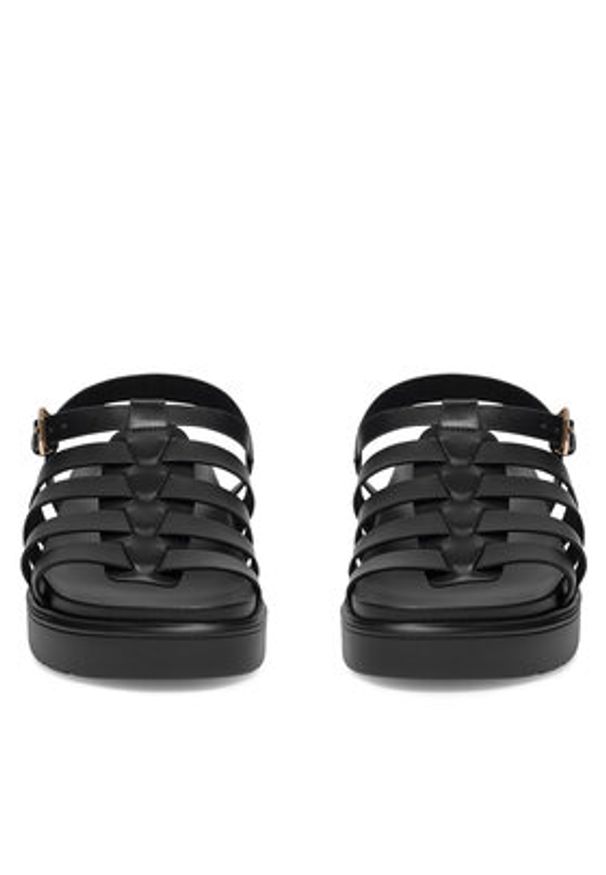 Jenny Fairy Sandały WYL0710-4 Czarny. Kolor: czarny. Materiał: skóra