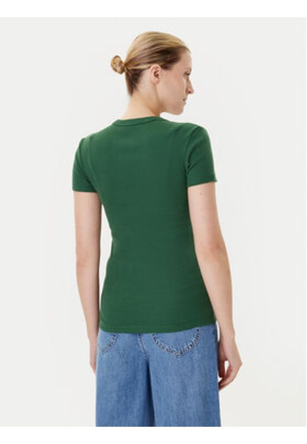 Lacoste T-Shirt TF5538 Zielony Slim Fit. Kolor: zielony. Materiał: bawełna
