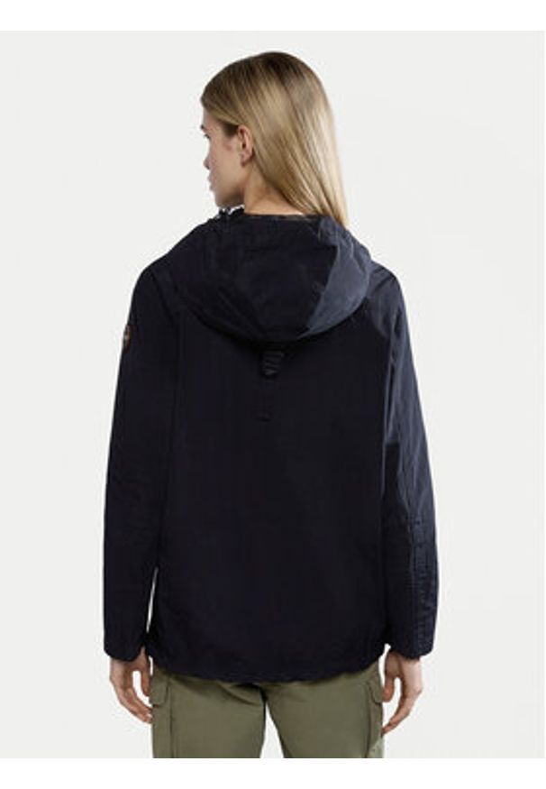 Napapijri Kurtka anorak Rainforest NP0A4G7F Czarny Regular Fit. Kolor: czarny. Materiał: syntetyk