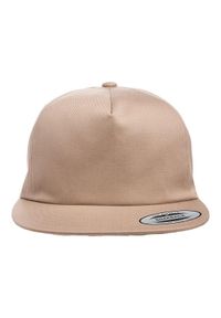 FLEXFIT - 5 Panel Unstructured Snapback Cap. Kolor: brązowy, zielony, wielokolorowy