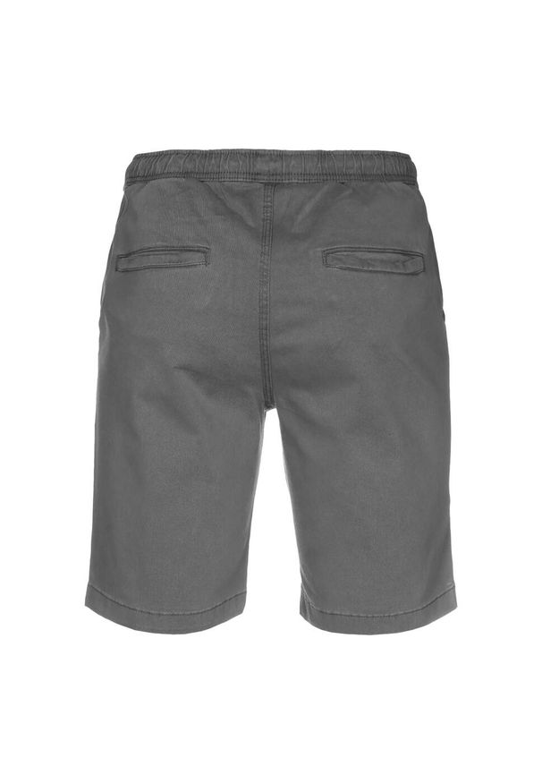 Urban Classics - Męskie Elastyczne Spodenki Dresowe Twill. Kolor: szary. Materiał: dresówka. Sport: turystyka piesza