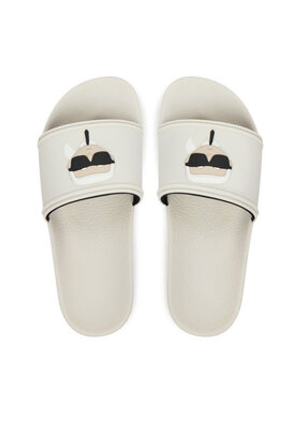 Karl Lagerfeld - KARL LAGERFELD Klapki Kondo Maxi KL80805A Biały. Kolor: biały