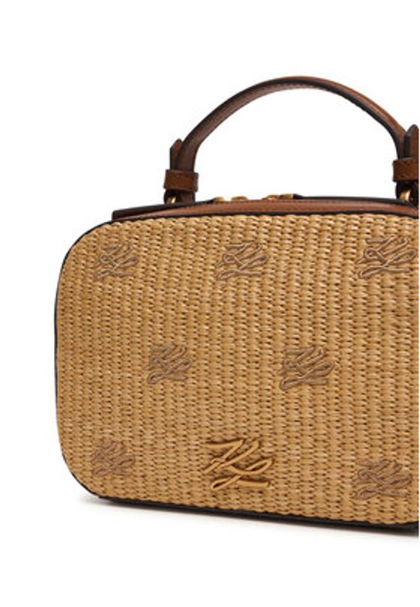 Karl Lagerfeld - KARL LAGERFELD Torebka B2W30041 Brązowy ciemny. Kolor: brązowy. Materiał: skórzane