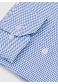 Pako Lorente - PAKO LORENTE – Niebieska dzianinowa koszula w pepitkę. Kolor: niebieski. Materiał: dzianina. Długość rękawa: długi rękaw. Długość: długie #5