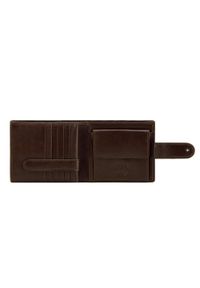 Wittchen - Męski portfel skórzany zapinany na napę brązowy. Kolor: brązowy. Materiał: skóra #4