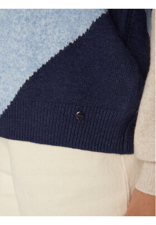 Olsen Sweter 11004260 Niebieski Regular Fit. Kolor: niebieski. Materiał: syntetyk, wiskoza
