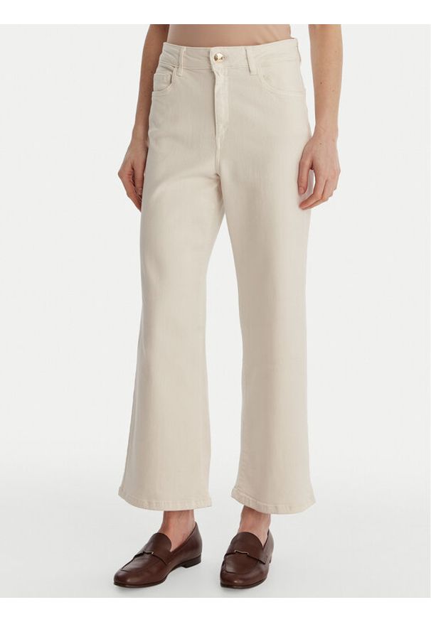 Marella Jeansy Hobby 2615131271 Écru Straight Fit