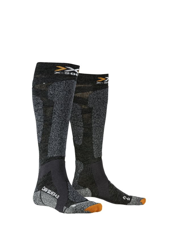 X-Socks - Skarpety X-SOCKS CARVE SILVER 4.0. Kolor: czarny, szary, wielokolorowy. Materiał: włókno