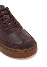 Calvin Klein Sneakersy Classic Cupsole Laceup Wt Mix YM0YM01429 Brązowy. Kolor: brązowy. Materiał: skóra #4