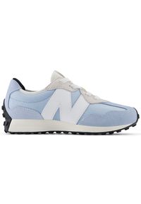Buty dziecięce New Balance PH327BS – niebieskie. Okazja: na co dzień. Kolor: niebieski. Materiał: materiał, syntetyk, guma. Szerokość cholewki: normalna