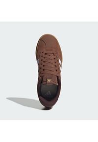 Adidas - adidas Sneakersy Vl Court 3.0 Shoes KI2102 Brązowy. Kolor: brązowy. Materiał: zamsz, skóra #2