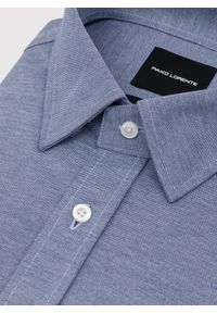 Pako Lorente - PAKO LORENTE – Niebieska koszula melanż. Kolor: niebieski. Materiał: poliester, bawełna. Długość rękawa: długi rękaw. Długość: długie. Wzór: melanż #8