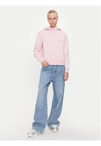 TOMMY HILFIGER - Tommy Hilfiger Bluza WW0WW41245 Różowy Relaxed Fit. Kolor: różowy. Materiał: syntetyk, bawełna #3