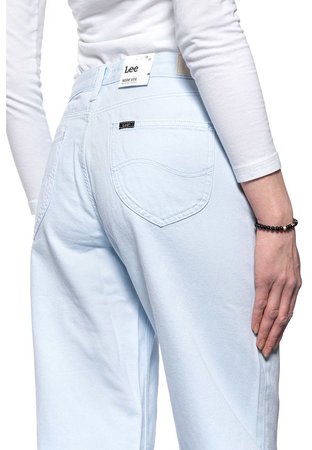 Lee - SPODNIE DAMSKIE LEE WIDE LEG ICE BLUE L30SKGMZ 112106627