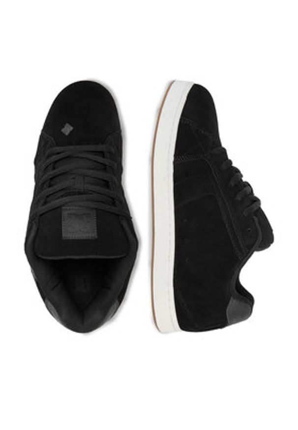 DC Shoes Sneakersy EO-NET SE DC03260001 Czarny. Kolor: czarny. Materiał: nubuk, skóra