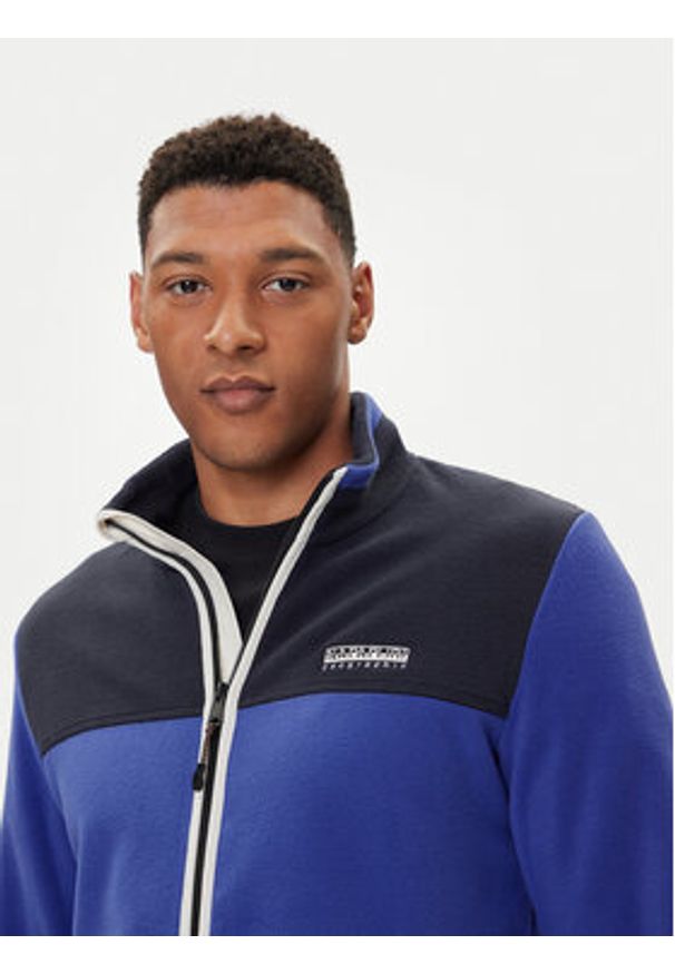 Napapijri Polar T-Dergana NP0A88V1 Niebieski Regular Fit. Kolor: niebieski. Materiał: syntetyk