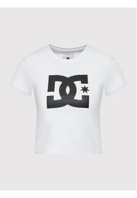 DC Shoes T-Shirt Star ADJZT03035 Biały Regular Fit. Kolor: biały. Materiał: bawełna