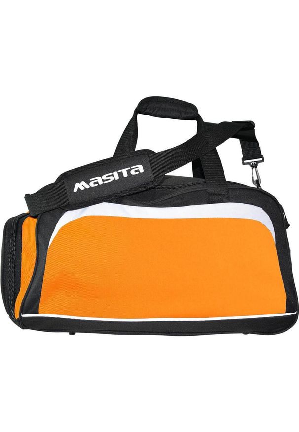 Torba sportowa Masita 52 x 26 x 27 cm. Kolor: czarny, pomarańczowy, wielokolorowy. Sport: fitness